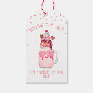 Du bist süße Valentine Candy Liebe Milkshake Geschenkanhänger