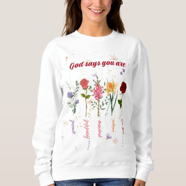 Du bist sweatshirt (Vorderseite)