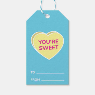 Du bist Sweet Conversation Heart Valentinstag Geschenkanhänger