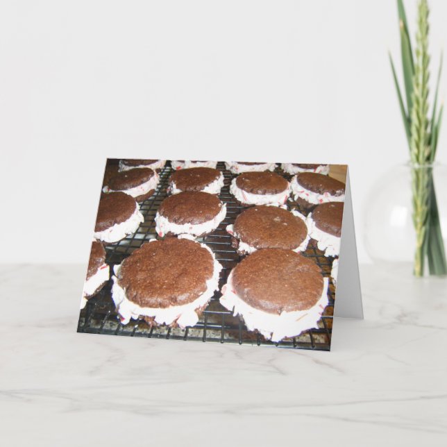 Du bist Sweet Whoopie Pies Dankeschön Feinschmecke Dankeskarte (Vorderseite)