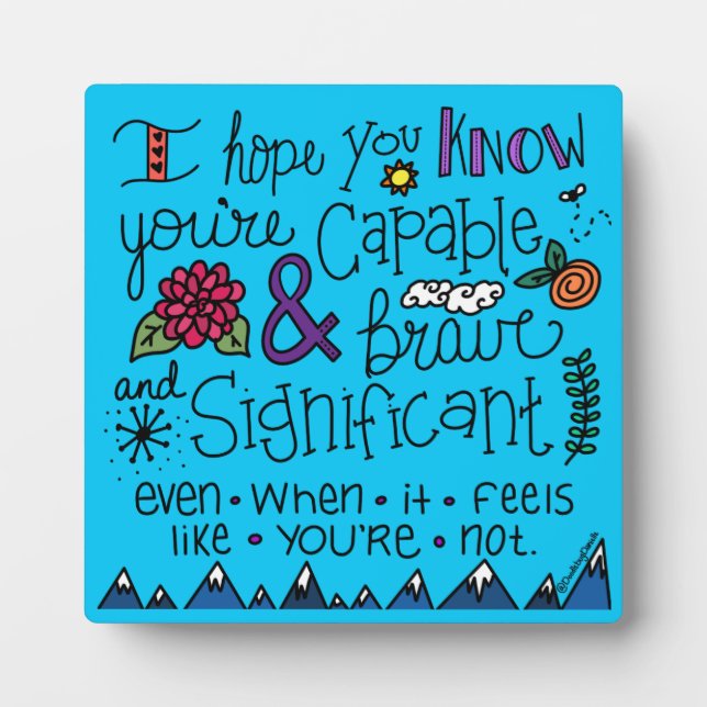 Du bist tapfer fotoplatte (Vorderseite)