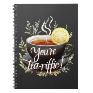 Du bist Tea-riffic! Funny Tea Lover Graphic Notizblock