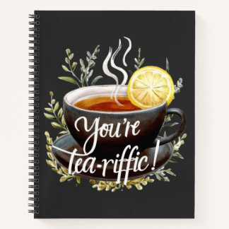 Du bist Tea-riffic! Funny Tea Lover Graphic Notizbuch