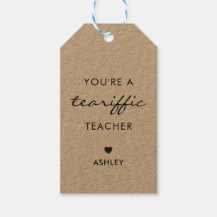 Du bist Tea-Riffic-Lehrer, Tea-Geschenktag, Kraft Geschenkanhänger