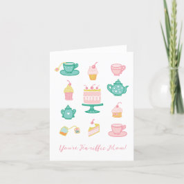 Du bist Tea-riffic Mama Tea Themed Mother Day Card Dankeskarte