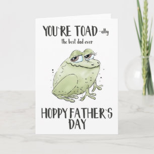 Du bist Toad-ally der beste Vater aller Zeiten Karte
