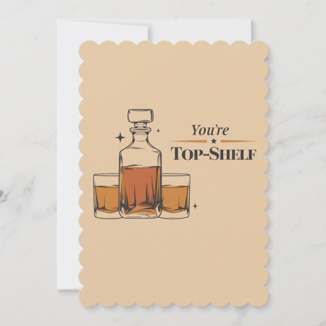 Du bist Top Shelf Funny Old Mohioned Vater Geburts Einladung (Vorderseite)