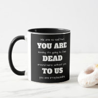 [Du bist tot für uns] Witziger Arbeiter, der Kaffe