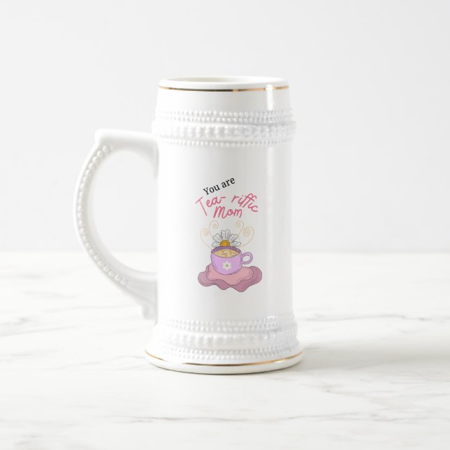 Du bist tränenreiche Mutter. Bierglas (Links)