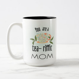 Du bist tränenreiche Mutter. Zweifarbige Tasse