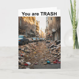 Du bist TRASH. Karte