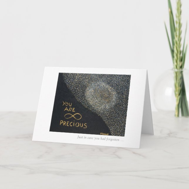 Du bist unendlich Wertvoll Karte (Vorderseite)