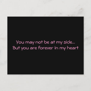 "Du bist vielleicht nicht auf meiner Seite" Postka Postkarte