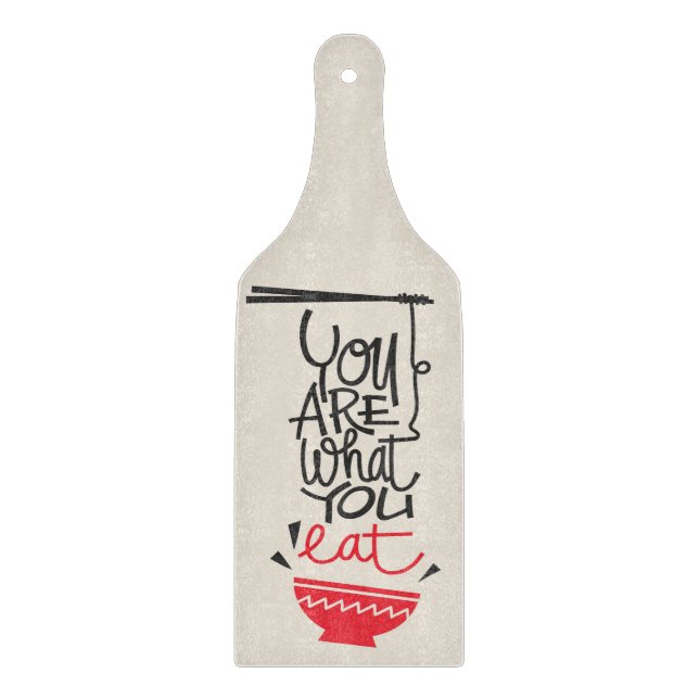 Du bist, was du isst schneidebrett (Vorderseite)