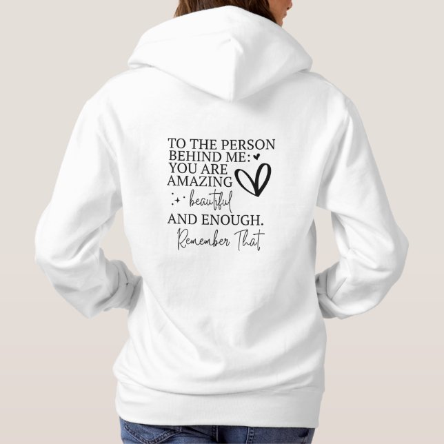 Du bist wichtig hoodie (Rückseite)