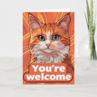 Du bist Willkommen Orange Cat