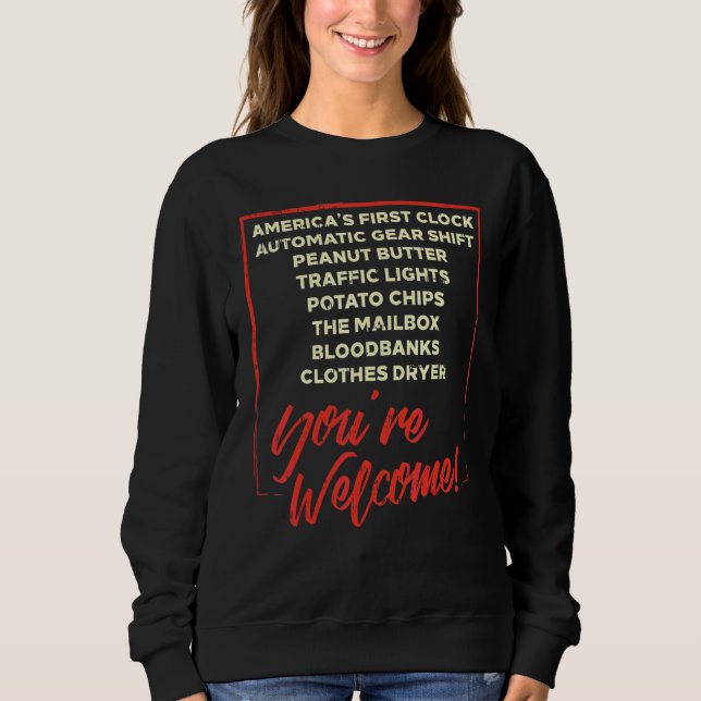 Du Bist Willkommen Schwarze Geschichtsmonat Stolz  Sweatshirt (Vorderseite)