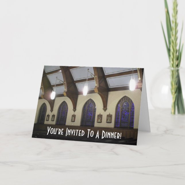 Du bist zu einem Abendessen eingeladen! Einladung (Vorderseite)