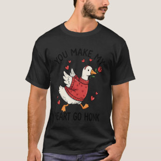 Du bringst mein Herz zum Honk Valentinstag Alberne T-Shirt