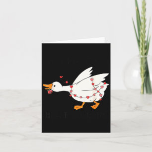 Du bringst mein Herz zum Hupen Lustige Gans Valent Karte