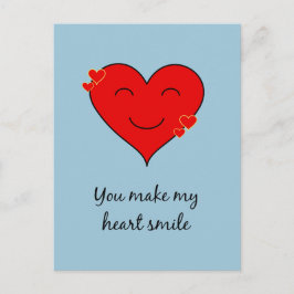 Du bringst mein Herz zum Lächeln Postkarte