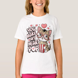 Du bringst mein Herz zum Platzen Süße Katze Valent T-Shirt