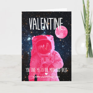 Du bringst mich zum Mond und zurück zum Valentinst Feiertagskarte
