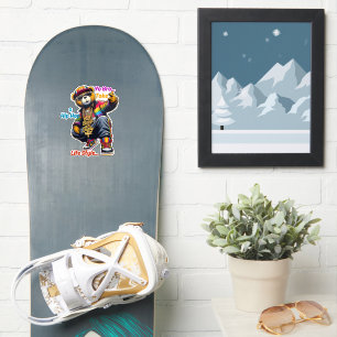 "Du Bro!" Embrace the HipHop Lifestyle - Bär-Rap Aufkleber