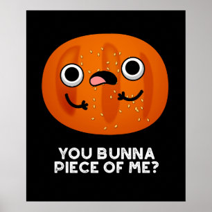 Du Bunna Stück von mir Funny Bun Pun Dark BG Poster