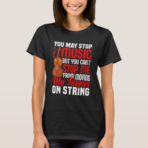 Du darfst Musik-Violinist Violine Player Graphi st T-Shirt