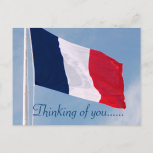 DU DENKST AN FRANKREICH POSTKARTE