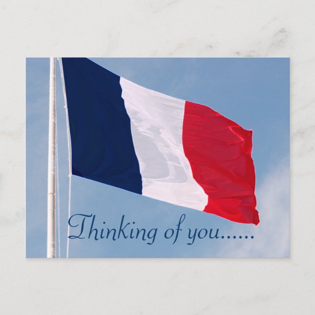 DU DENKST AN FRANKREICH POSTKARTE (Vorderseite)
