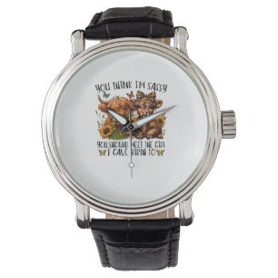 Du denkst, ich bin schüchtern, dass du das Mädchen Armbanduhr