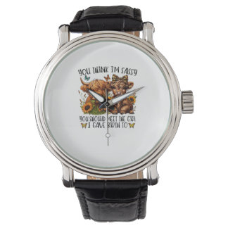 Du denkst, ich bin schüchtern, dass du das Mädchen Armbanduhr