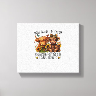 Du denkst, ich bin schüchtern, dass du das Mädchen Leinwanddruck