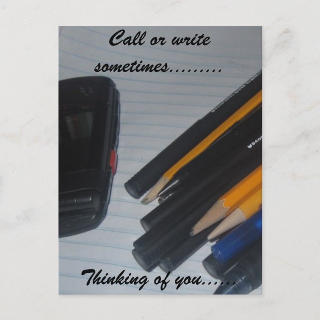 DU DENKST POSTKARTE (Vorderseite)