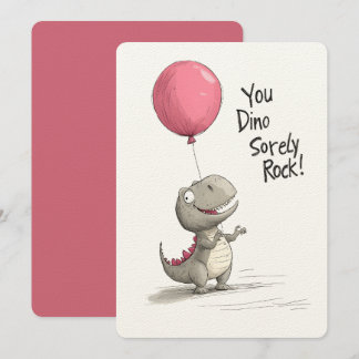 Du Dino-ernste Rock! | Eine ruinöse Geburtstagskar Einladung