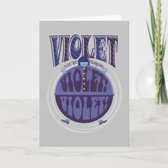 Du drehst Violet um, Violet! Karte (Vorderseite)