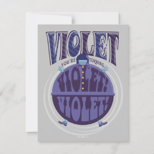 Du drehst Violet um, Violet! Mitteilungskarte