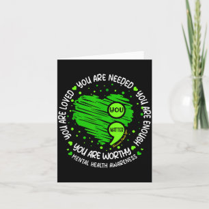 Du Du Bist Genug Semikolon Psychische Gesundheit B Karte