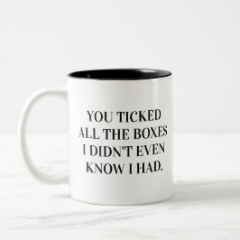 Du Erfüllst Alle Anforderungen Ehemann Zweifarbige Tasse