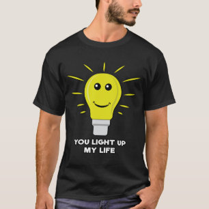Du erhellst mein Leben - Lustiger Birnen-Wortwitz T-Shirt
