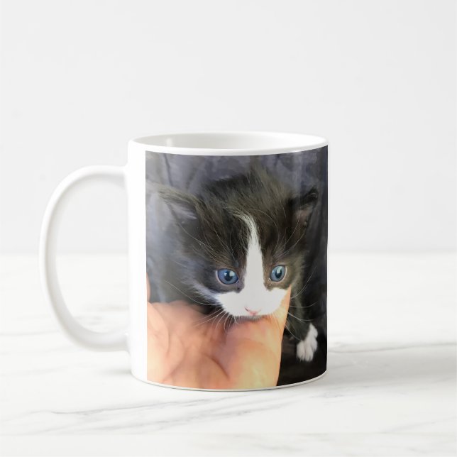 Du erstaunst mich! Katzen-Kaffeetasse Kaffeetasse (Links)