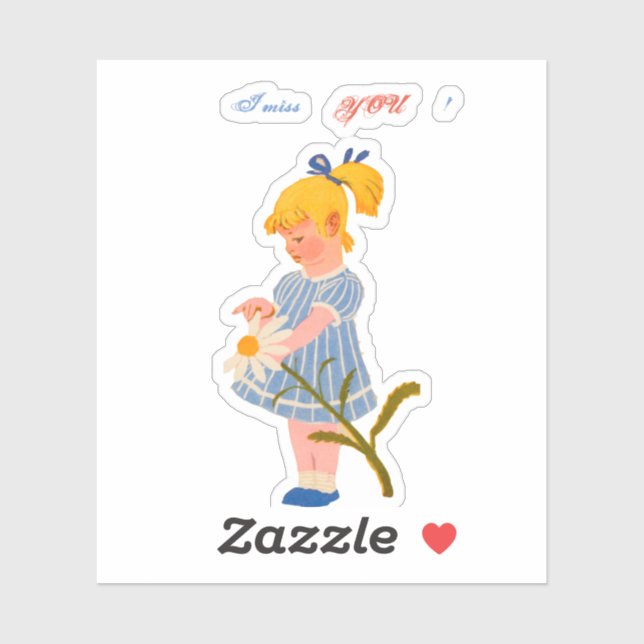 Du fehlst mir! Aufkleber & Etikette (Blatt)