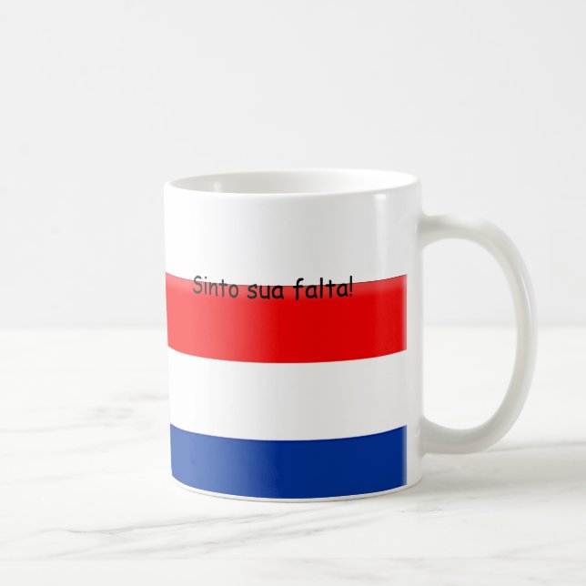 Du fehlst mir Holland Brasilien Kaffeetasse (Rechts)