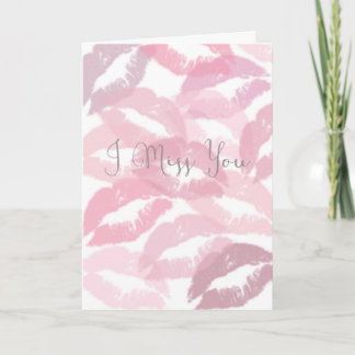 Du fehlst mir Küsse Karte