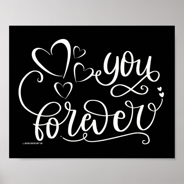 DU FEIERT Valentinstag-Geschenkidee Poster (Vorne)