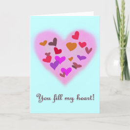 Du füllst mein Herz Feiertagskarte
