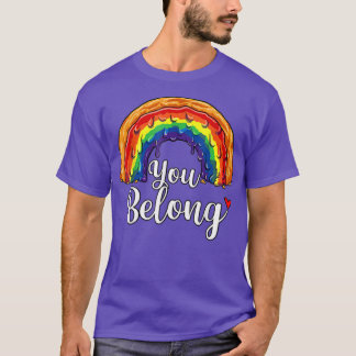 Du gehörst zu LGBT Pride Month Gay Bi Trans  T-Shirt