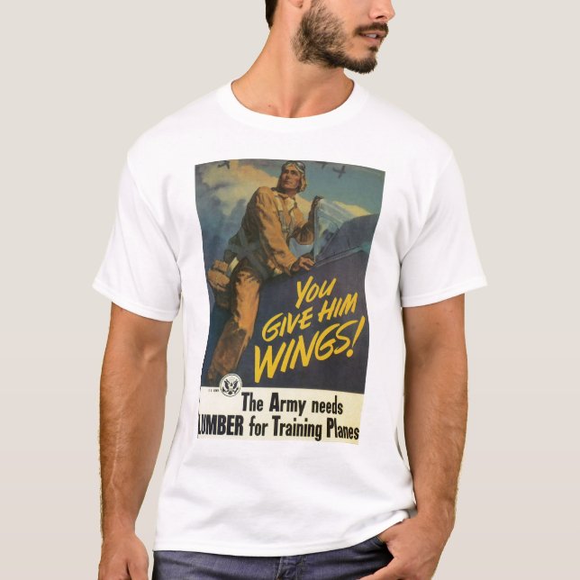 Du gibst ihm Flügel! T-Shirt (Vorderseite)